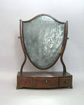 English mahogany shaving mirror