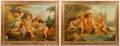 Pair of Large 19th C French OC Putti at Play
