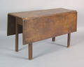 New England Chippendale maple dropleaf dining table ca 1780