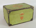 New England painted pine dresser box 19th c