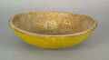 New England yellow treen bowl 19th c