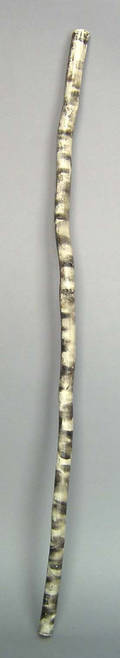 Smoke decorated walking stick late 19th c