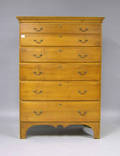 New England maple tall chest