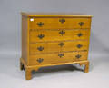 Chippendale style birch chest of drawers