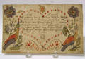 Pennsylvania ink and watercolor fraktur dated 1802
