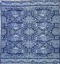 Jacquard coverlet dated 1846