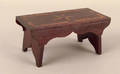 Pennsylvania miniature inlaid bench ca 1850