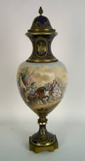 Sevres porcelain and ormolo mounted vase late 19th c