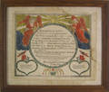 Lancaster County Pennsylvania printed and hand colored fraktur dated 1809 for the Beidman family