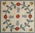 Applique crib quilt ca 1900