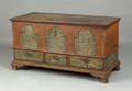 Lebanon County painted pine dower chest ca 1800