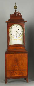 Massachusetts shelf clock attributed to Elnathan Taber ca 1810