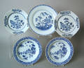 Two Chinese export blue and white bowls