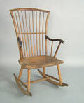 Bucks or Chester County Pennsylvania rodback windsor rocker ca 1800