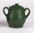 Pennsylvania redware covered jar