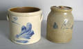 Two stoneware crocks