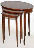 111080 HEPPLEWHITE STYLE MAHOGANY NEST OF TABLES
