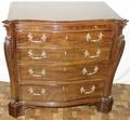 111067 HENREDON BOWFRONT CHEST OF FOUR DRAWERS W34