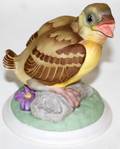 121079 BOEHM BISQUE FIGURE BABY GOLDFINCH 448