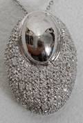 110063 18K WHITE GOLD  DIAMOND NECKLACE L16