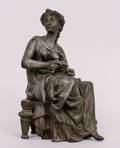 Victorian Spelter Sculpture of a Woman