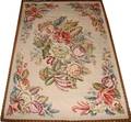 110085 NEEDLE WORK ROSE MOTIF RUG 77x66