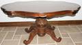 101189 ITALIAN MAHOGANY TURTLETOP TABLE C1930