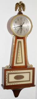 101182 SETH THOMAS REPRO MAHOGANY BANJO CLOCK