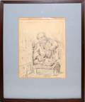 121192 ALTINO PENCIL SKETCH APPLE VENDOR 7x5