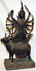 112102 SOUTHEAST INDIAN BRONZE SCULPTURE ANTIQUE