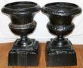 110105 CAST IRON PLANTERS  STANDS 19TH C H32
