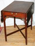 110102 MAHOGANY DROP LEAF TABLE H28 W36 D30