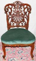 102068 LAMINATED ROSEWOOD BOUDOIR CHAIR C1860