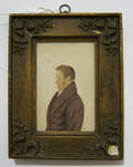 Miniature watercolor portrait of a gentleman