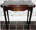 121240 QUEEN ANNE STYLE MAHOGANY CONSOLECARD TABLE