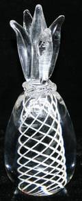 121222 STEUBEN GLASS PINEAPPLE H75