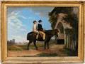 120105 ENGLISH OIL C1880 17x23 COUNTRY SCENE