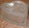 113069 CRYSTAL HEARTFORM BOX H23