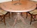 113062 HANDPAINTED WOOD TABLE H295 DIA48