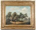 Circle of John Kensett Wooded Landscape Oil
