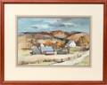 112134 PAUL SAMPLE WATERCOLOR AUTUMNAL COUNTRYSIDE