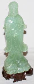 110179 CHINESE JADEITE FIGURAL CARVING OF BUDDHA
