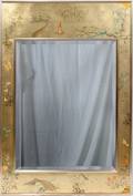 110148 LA BARGE CHINOISERIE MIRROR H42 L28