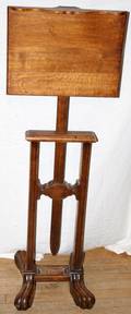 110146 ANTIQUE OAK LECTURE STAND H51 W16 D15