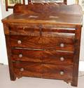 110145 WALNUT 5 DRAWER DRESSER C1880 H46 W42