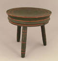 Pennsylvania turned and painted childs stool 19th c