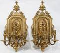 102081 EMPIRE STYLE BRONZE WALL SCONCES C19001930