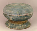 Large treenware covered bowl early 19th c