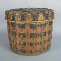 Maine Indian round splint basket