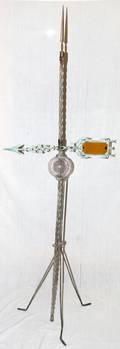 120145 AMERICAN COPPER WEATHERVANELIGHTNING ROD H70